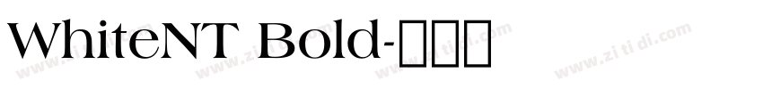 WhiteNT Bold字体转换